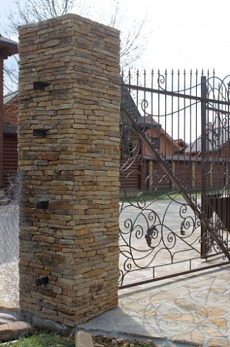 Kamenclub.ru: Песчаник (хворост) art PSG-5-06  купить в Новосибирске    1 900 руб/кв.м   фото КАМЕНЬ КЛУБ