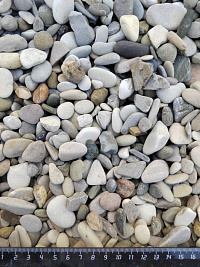 Галька черноморская фр. 10-20 мм.  купить в Новосибирске фото Камень Клуб