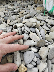 Галька черноморская фр. 40-70 мм.  купить в Новосибирске фото Камень Клуб