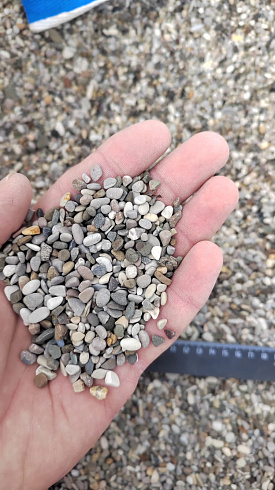 фото Галька черноморская фр. 3-5 мм. купить в Новосибирске  в интернет-портале КАМЕНЬ КЛУБ