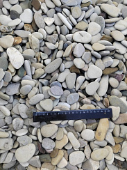 Галька черноморская фр. 20-40 мм.  купить в Новосибирске фото Камень Клуб