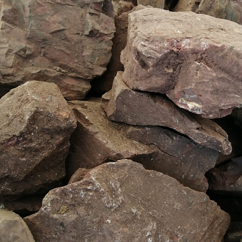 фото Яшма красная  (фр. 70-100 мм)  купить в Новосибирске в интернет-портале КАМЕНЬ КЛУБ