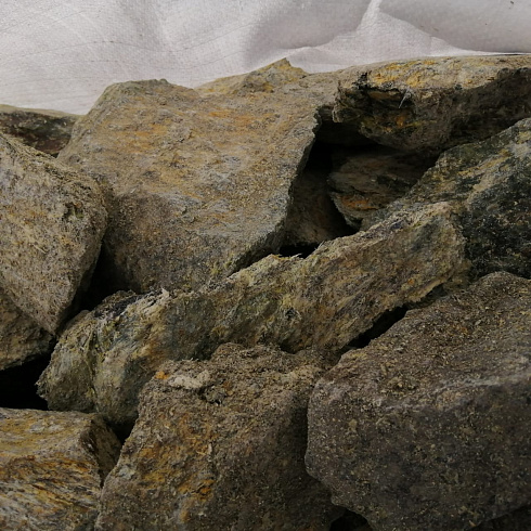 фото Змеевик салатовый  (фр. 70-100 мм)  купить в Новосибирске в интернет-портале КАМЕНЬ КЛУБ