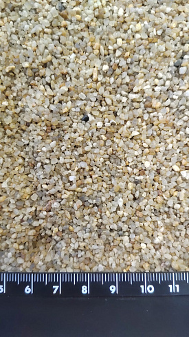 Кварцевый песок для пескоструйных работ фр. 0,8-1,6 мм.  купить в Новосибирске фото Камень Клуб