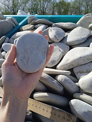 Галька черноморская фр. 100-150 мм.  купить в Новосибирске фото Камень Клуб