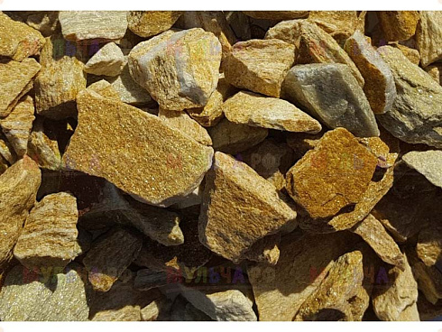 Kamenclub.ru: Щебень крошка желтый (ЗЛАТОЛИТ) фр. 5-10 мм.  купить в Новосибирске мрамор золотистый, бежевый, желтый каменная ландшафтная декоративная крошка здатолита 8500 руб/т   фото КАМЕНЬ КЛУБ
