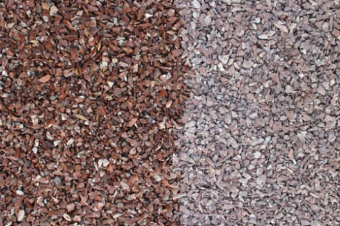 Kamenclub.ru: Мраморная крошка (щебень крошка розовый) фр. 5-10 мм.  купить в Новосибирске мрамор розовый, красный щебень колотый ландшафтный декоративный  11000 руб/т   фото КАМЕНЬ КЛУБ