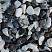 Kamenclub.ru: Мраморная крошка (щебень галтованный микс:зеленый-черный) фр.10-20 мм.  купить в Новосибирске мрамор зеленый, черный декоративные ландшафтные окатанные округлые камни щебня 14500 руб/т   фото КАМЕНЬ КЛУБ