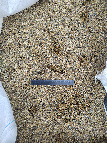 Галька речная окат (рыжая) фр.3-5 мм купить в Новосибирске 