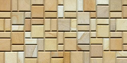 Kamenclub.ru: Песчаник (Римская кладка) art PSG-L-02  купить в Новосибирске    3750 руб/кв.м   фото КАМЕНЬ КЛУБ