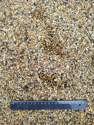 Галька речная окат (рыжая) фр.3-5 мм купить в Новосибирске 