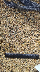 Kamenclub.ru: Галька окат (серо-желтая) фр.5-10 мм. купить  в Новосибирске галька речная рыжий, желтый, рыжий, серо-желтый речная окатанная галька декоративная 5000 руб/т   фото КАМЕНЬ КЛУБ