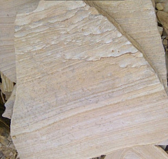 Kamenclub.ru: Песчаник пластушка желтый с рисунком (4-6 см)  купить в Новосибирске плитняк пластушка желтый с рисунком песчаник 9 000 руб/м3   фото КАМЕНЬ КЛУБ