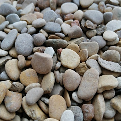Галька каспийская фр. 3-10 мм.  купить в Новосибирске фото Камень Клуб