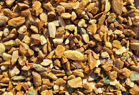 Kamenclub.ru: Щебень крошка желтый (ЗЛАТОЛИТ) фр. 20-40 мм.  купить в Новосибирске златолит бежевый, золотистый, желтый декоративная каменная крошка 10800 руб/т   фото КАМЕНЬ КЛУБ