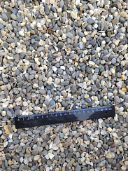 Галька крымская прибрежная фр. 5-10 мм.  купить в Новосибирске фото Камень Клуб