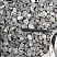 Kamenclub.ru: Щебень галтованный черный (мрамор) фр.40-70 мм.  купить в Новосибирске мрамор черный с белыми прожилками, черный, белый щебень галтованный округлый 13500 руб/т   фото КАМЕНЬ КЛУБ