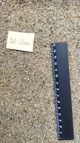 Кварцевый песок для площадок фр. 0,8 - 2 мм.  купить в Новосибирске фото Камень Клуб