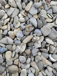 Галька каспийская фр. 20-40 мм.  купить в Новосибирске фото Камень Клуб