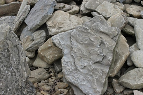 Kamenclub.ru: Песчаник декоративный ландшафтный (фр. 300-500 мм)  купить в Новосибирске песчаник желтый рыжий серый зеленый валун речной окатанный природный песчаника 4 500 руб/т   фото КАМЕНЬ КЛУБ